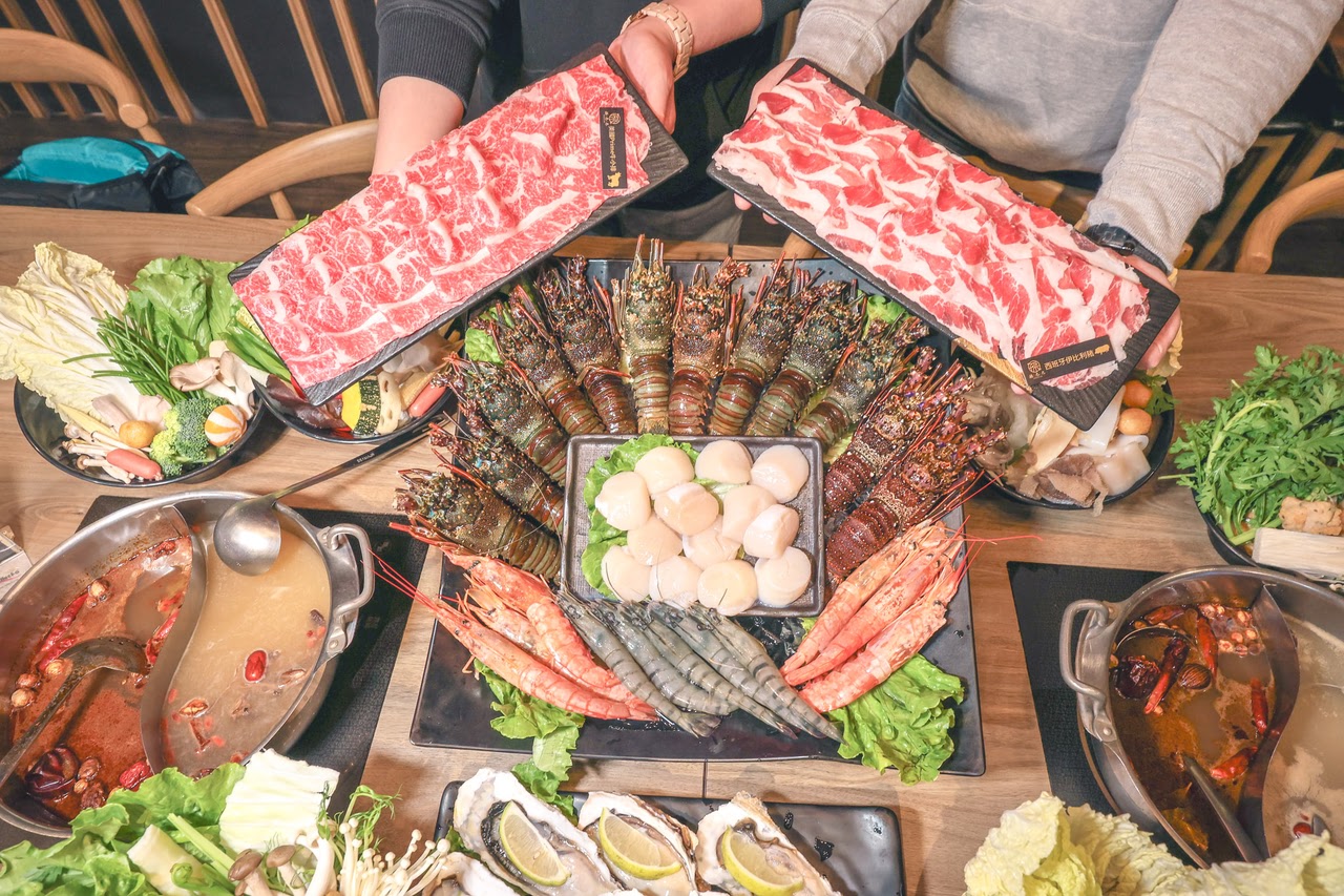 桃園美食。孫太太嚴選超市火鍋｜不誇張，龍蝦、生蠔讓你直接吃到飽的火鍋店，日本A5和牛真的可以吃到非常過癮，桃園火鍋店
